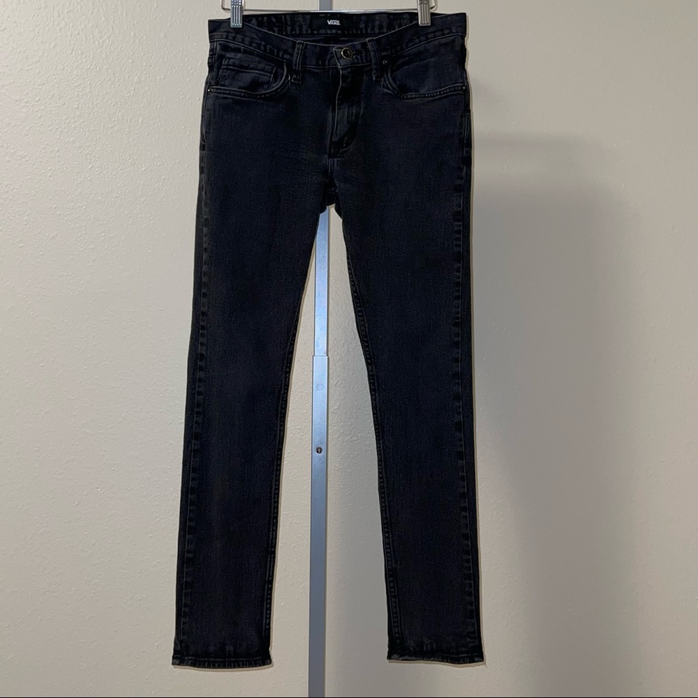Vans Women’s Black Denim Skinny Jeans, Size 30” x 30”